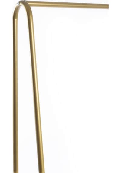 Raflı Metal Ayaklı Konfeksiyon Askılığı Gold Ayaklı Askılık Raflı Elbise Askılığı Kıyafet Askılığı Gold