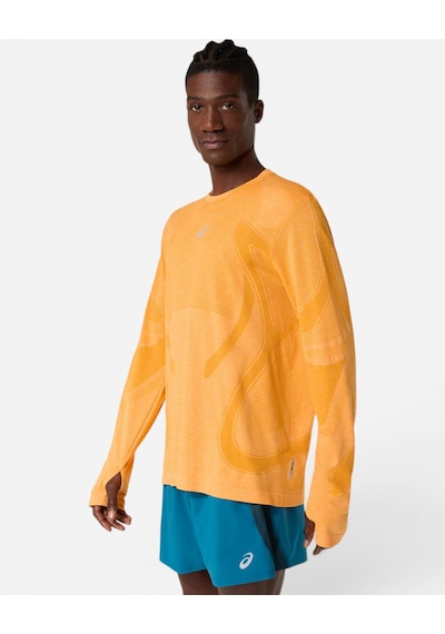 Asics Road Seamless Ls Top Erkek Sarı Uzun Kollu Tshirt 2011d356-800