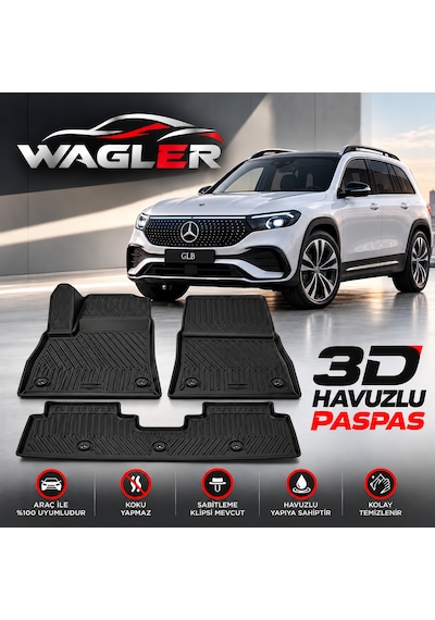 Wagler Mercedes Glb Elektirikli 2026 Ve Sonrası Havuzlu Paspas