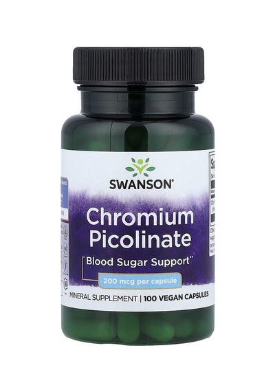 Swanson Vitamins, Chromium Picolinate, 200 Mcg, 100 Vegan Capsules