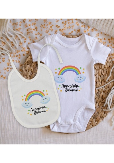 Bitmeyenkartus Bk Kids Annesinin Bir Tanesi Tasarımlı Bebek Body Zıbın Ve Mama Ö Çok Renkli