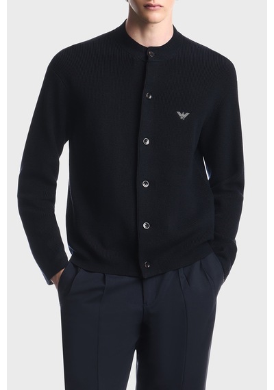 Emporio Armani Yün Ve Pamuk Karışımlı Bisiklet Yaka Düğmeli Hırka Erkek Hırka Em006289 Af27812 Ub118 Lacivert Emporio Armani Yün Ve Pamuk Karışımlı Bisiklet Yaka Düğmeli Hırka Erkek Hırka Em006289 Af27812 Ub118 Lacivert
