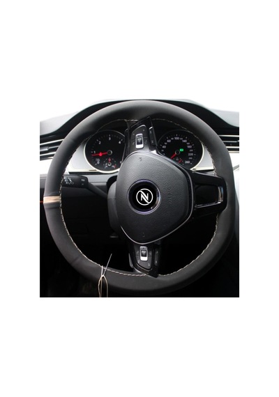 Oto Direksiyon Kılıfı Alcantara Model Alcantra Bej Dikişli