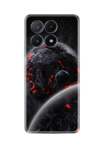 Poco X6 5g Kılıf Desenli Silikon Platinium Series Dark World 1867