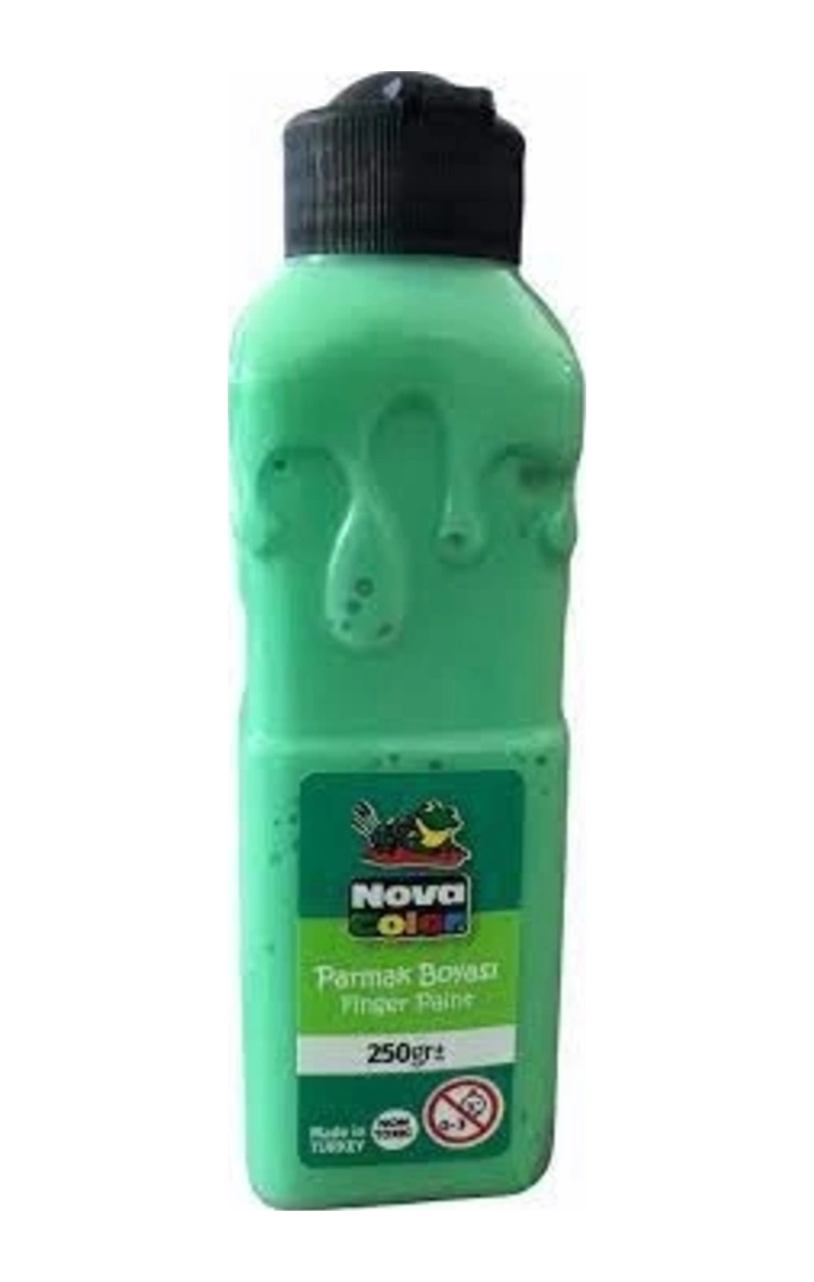 Parmak Boyası 250gr Yeşil Karışık, Çok Renkli