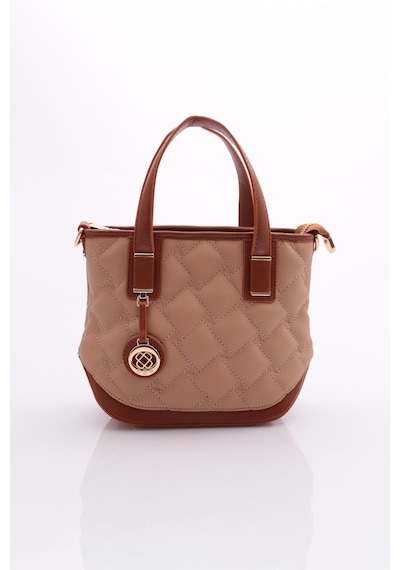 Dgn 603 Kadin İçten Fermuarli Çanta 603-2444-R12632 Ten
