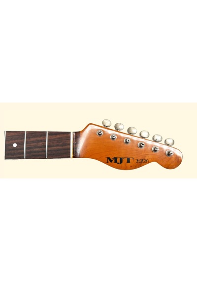 Mjt Vts Eskitilmiş Vintage Amber Renk Gitar Sapı