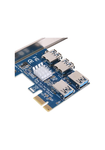 Pcı-E Express 1X 1 To 4 Usb 3.0 Riser Çoğaltıcı &  Çoklayıcı