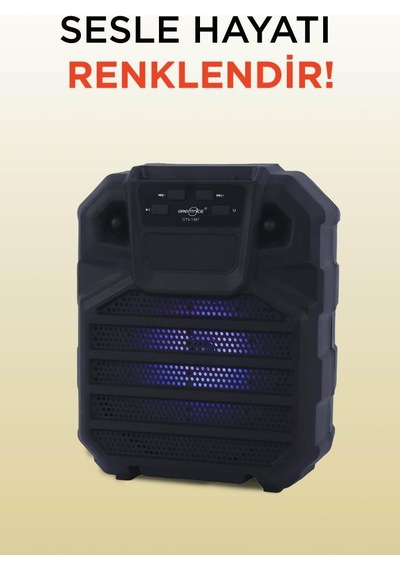 Torima GTS-1397 6,5" RGB Ledli Taşınabilir Bluetooth Parti Hoparlörü