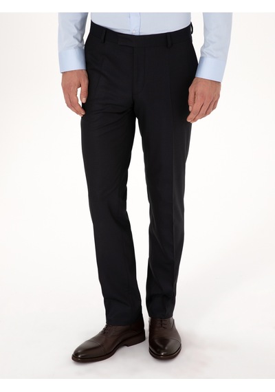 Cacharel Lacivert Slim Fit Klasik Pantolon