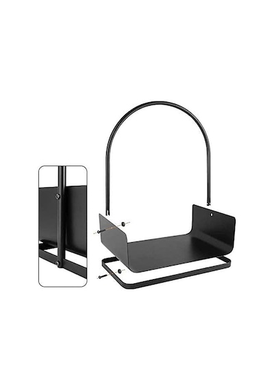 Dekoratif Odun Kovası Metal Odunluk