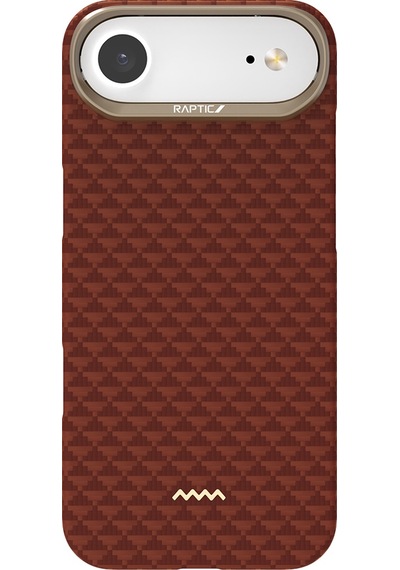 Apple Uyumlu iPhone 17 Air Kılıf M-safe Şarj Özellikli Raptic Aramid Skin Origin Serisi Kapak Kırmızı