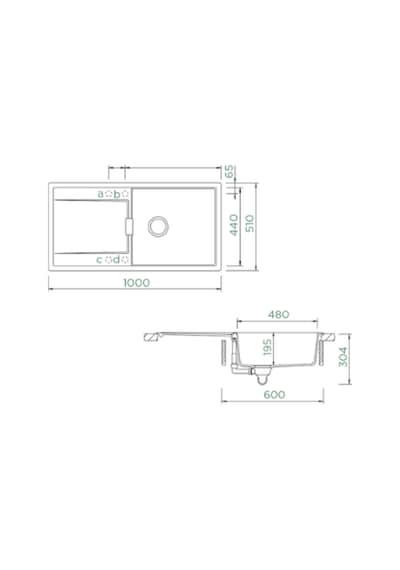 Schock Mono D-100l Night Granit Eviye Siyah
