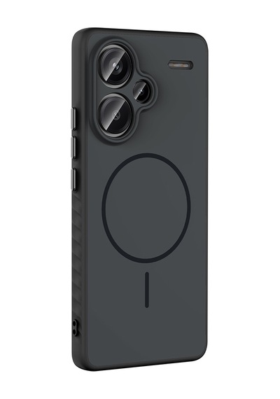 Xiaomi Redmi Note 13 Pro Plus 5g Kılıf Kamera Lens Korumalı Magsafe Destekli Silikon Pazarplus Siyah