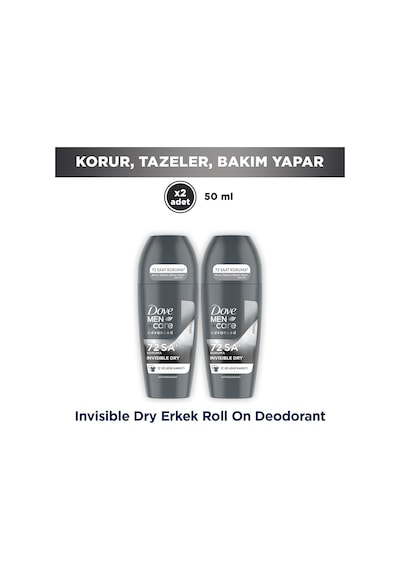 Dove Men +care Erkek Roll On Deodorant Invisible Dry 50 Ml X2
