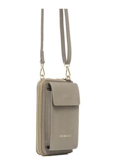 Çapraz Çanta Kadın Lısa Piumelli Milano Bag D40 Taupe Taba