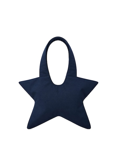 Tuttobene Star Bag Yıldız Çanta Çıtçıtlı İç Cepli Özel Tasarım Omuz Çantası Su Geçirmez Leke Tutmaz Tb052 Lacivert