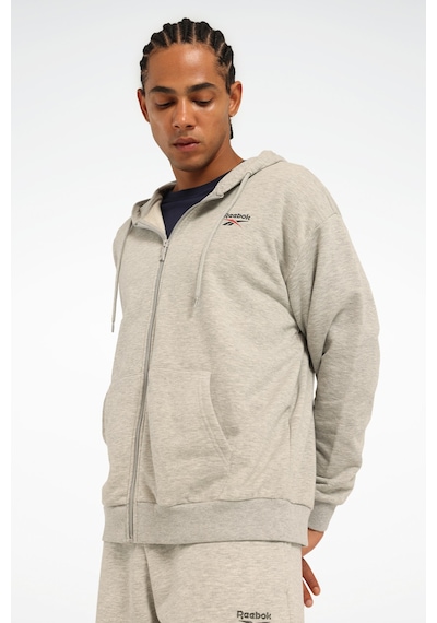 Reebok New Id Reg Fz Gri Erkek Eşofman Üstü 000000000102055716 Gri-kırmızı Gri - Kırmızı