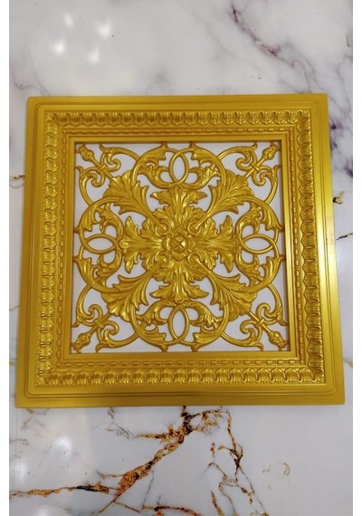 Diecor Led Döşenebilir Asma Tavan Uyumlu 60x60 Dekoratif Tavan Paneli Sarı 60 X 60 Model:xa289