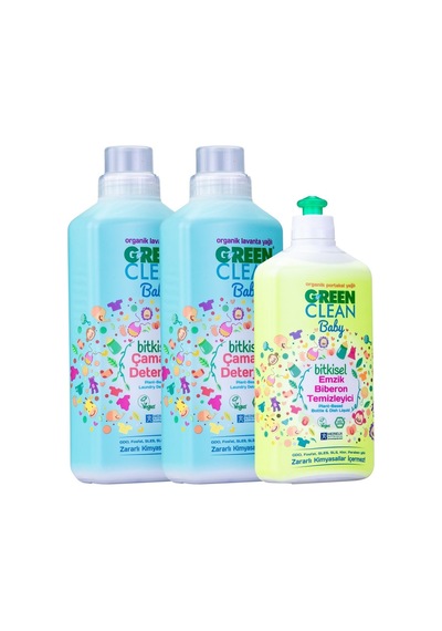 Baby Çamaşır Deterjanı 1 lt. + Çamaşır Deterjanı 1 lt Emzik Biberon Temizleyici 500 ml