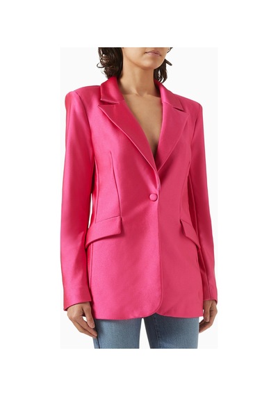 Good American Sculpted Blazer, Şık, Figür Düzeltici - Üks Kadın Ceket Pembe