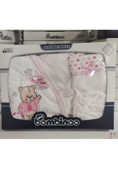 Bambinoo Bambino Pembe 5 Li Zıbın Seti Hastane Çıkışı Pamuklu Pembe