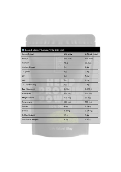 Organik Kenevir Proteini 50g %50 Protein - Organik Vegan Katkısız