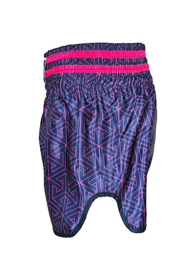 Dragondo Mt3442 Muay Thai Şortu Kick Boks Şort Neon Pembe Dijital Baskılı Şort Siyah