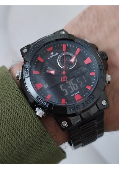 Naviforce Erkek Kol Saati Çift Kordonlu Dijital & Analog 2102