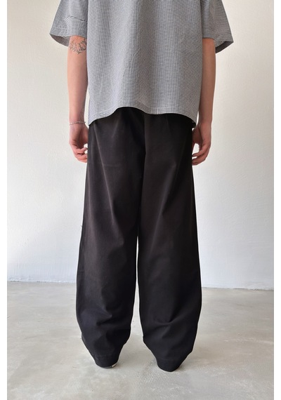 Flaw Basic Baggy Pantolon-29078 Siyah