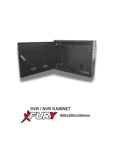 Fury Dvr/nvr Cctv Rack Kabinet Ve Monitör Koruma Kutusu 1u 19 '' W 45 H 35 D 10
