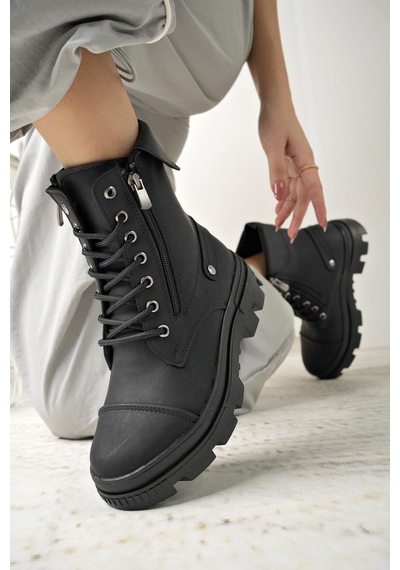 Nesil Shoes Neyna 1337 Siyah Zümrüt Bağcıklı Kadın Bot-siyah Zümrüt Siyah - Zümrüt Nesil Shoes Neyna 1337 Siyah Zümrüt Bağcıklı Kadın Bot-siyah Zümrüt Siyah - Zümrüt