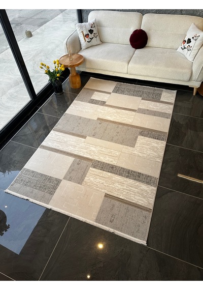 Still Halı Salon, Oturma, Yatak Odası Halısı Desen Kodu 77230-095 Bej