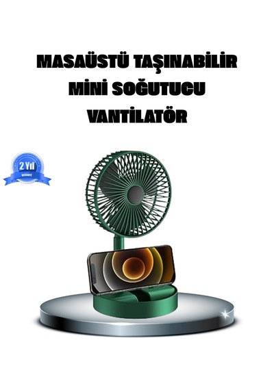 Znv Zenvia Mey İthalat Katlanabilir Şarjlı Mini Fan 3 Kademeli Hız Ayarlı Taşınabilir Znv2025 Cmn