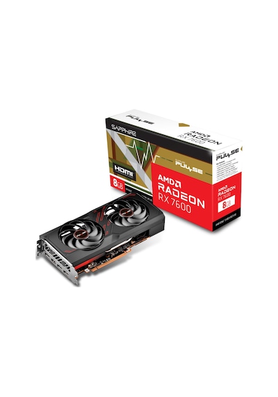 Sapphire AMD Radeon RX 7600 Pulse 11324-01-20G 8 GB GDDR6 128 Bit Ekran Kartı