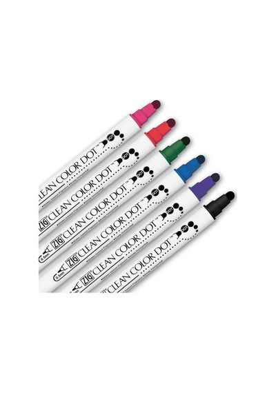 Zig Clean Color Dot Çift Taraflı 6'lı Set