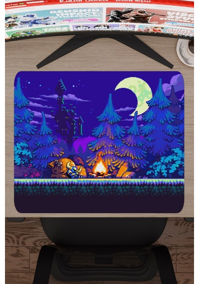 Shovel Knight Kaymaz Dikişli Kauçuk Oyuncu Mousepad V1 - 48x40 Xl Gaming Mouse Pad Fare Altlığı