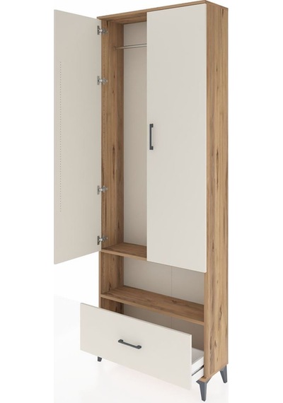 Arges Dolap 2 Raflı Tek Çekmeceli Tek Askılı 88x30x243 Çam-aytaşı Atlas Çam Arges Dolap 2 Raflı Tek Çekmeceli Tek Askılı 88x30x243 Çam-aytaşı Atlas Çam