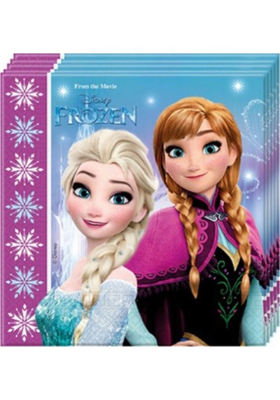 Frozen Elsa Karlar Ülkesi Peçete Doğum Günü Parti 20'li Paket