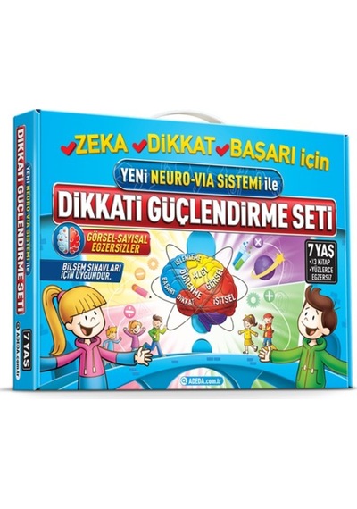 Dikkati Güçlendirme Seti 7 Yaş + Görsel Dikkat Testi