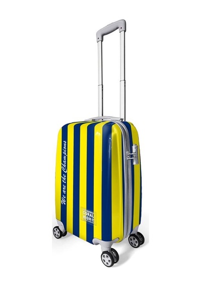 Coral High Sarı Lacivert Çubuklu Kabin Boy Valiz 50cm 16562 Çok Renkli