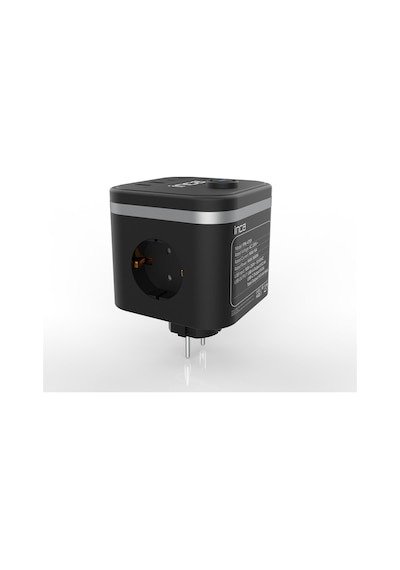 4 Adet Inca Ipw-47sy 3port 2x Usb+2x Type-c Akım Korumalı Led Tuşlu Duvar Priz - Siyah