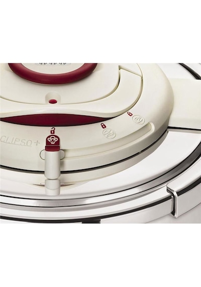 Tefal Clipso Plus Precision Düdüklü Tencere 6 L Gri - Kırmızı