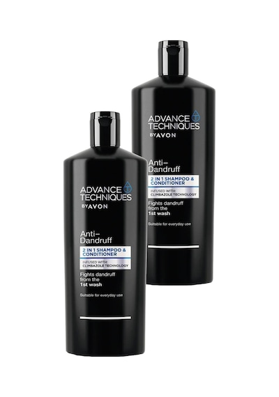 Avon Advance Techniques Kepek Önleyici 2'si 1 Arada Şampuan Ve Saç Kremi 2 x 700 ML