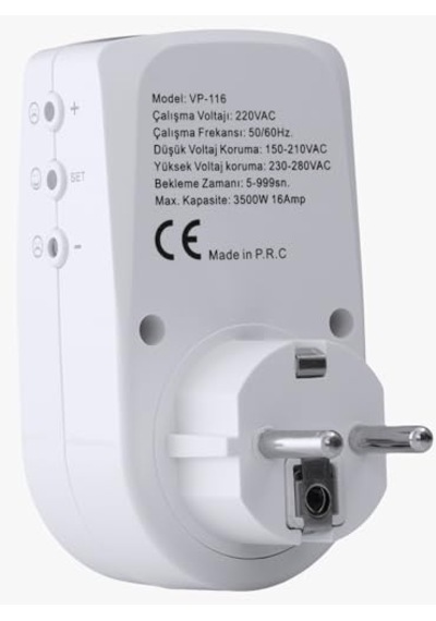 Powerful Vp-116 3500w Gerilim Koruma Prizi