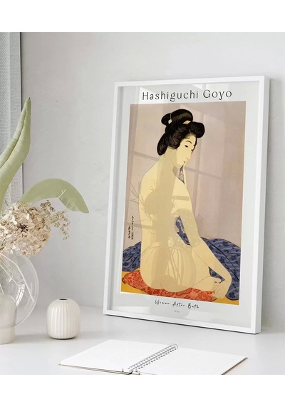 Çerçevesiz Poster Hashiguchi Goyo Banyodan Sonra Kadın