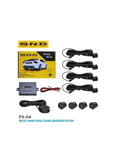Snd Bb 03 18mm Sesli Park Sensörü Siyah