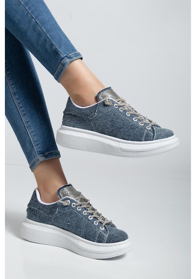 Erceka Taşlı Günlük Kullanıma Uygun Kadın Spor Ayakkabı Sneaker Bağcıklı Su Geçirmez Siyah-beyaz-mavi Taşlıkoyumavikot Erceka Taşlı Günlük Kullanıma Uygun Kadın Spor Ayakkabı Sneaker Bağcıklı Su Geçirmez Siyah-beyaz-mavi Taşlıkoyumavikot