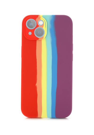 Apple Uyumlu iPhone 12 Pro Max Kılıf Gökkuşağı Rainbow Lansman Silikon-leke Tutmayan Yüzey-tam Koruma Çok Renkli
