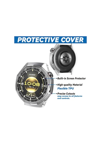 Soft-case Huawei Watch Gt6 Pro 46mm İçin 360 Kasa Koruyucu Yumuşak Tpu Kılıf Dokunmatik Ve Netliği Etkilemeyen Darbelere Karşı Huawei Watch Gt6 Pro 46mm Ekran Koruyuculu Kılıf Şeffaf Çok Renkli Soft-case Huawei Watch Gt6 Pro 46mm İçin 360 Kasa Koruyucu Yumuşak Tpu Kılıf Dokunmatik Ve Netliği Etkilemeyen Darbelere Karşı Huawei Watch Gt6 Pro 46mm Ekran Koruyuculu Kılıf Şeffaf Çok Renkli